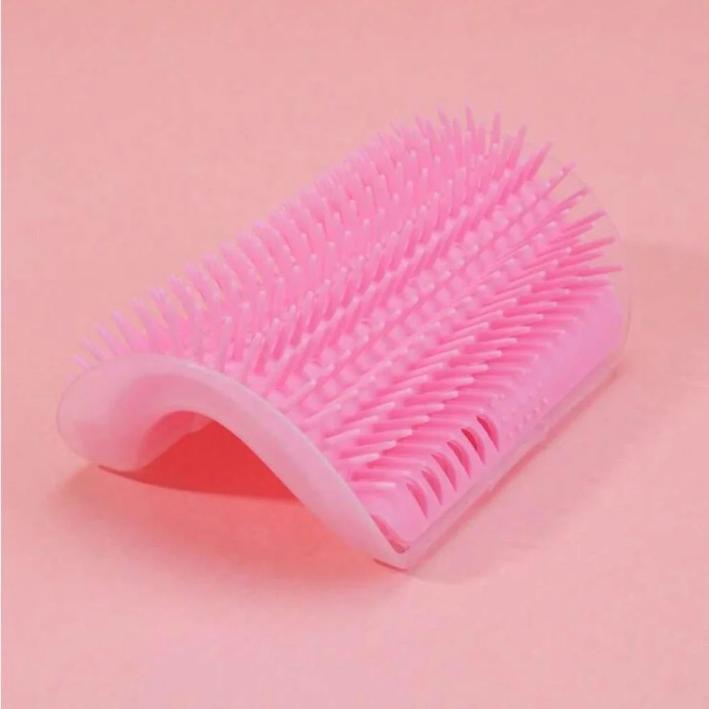 HP NWT Cat Self Groomer Wall Corner Massage Comb Brush Pink (OS)